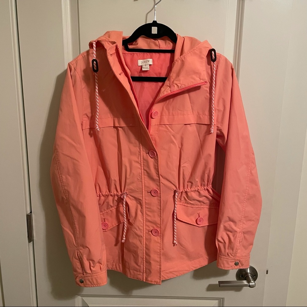J. Crew Women’s S Coral Rain Jacket